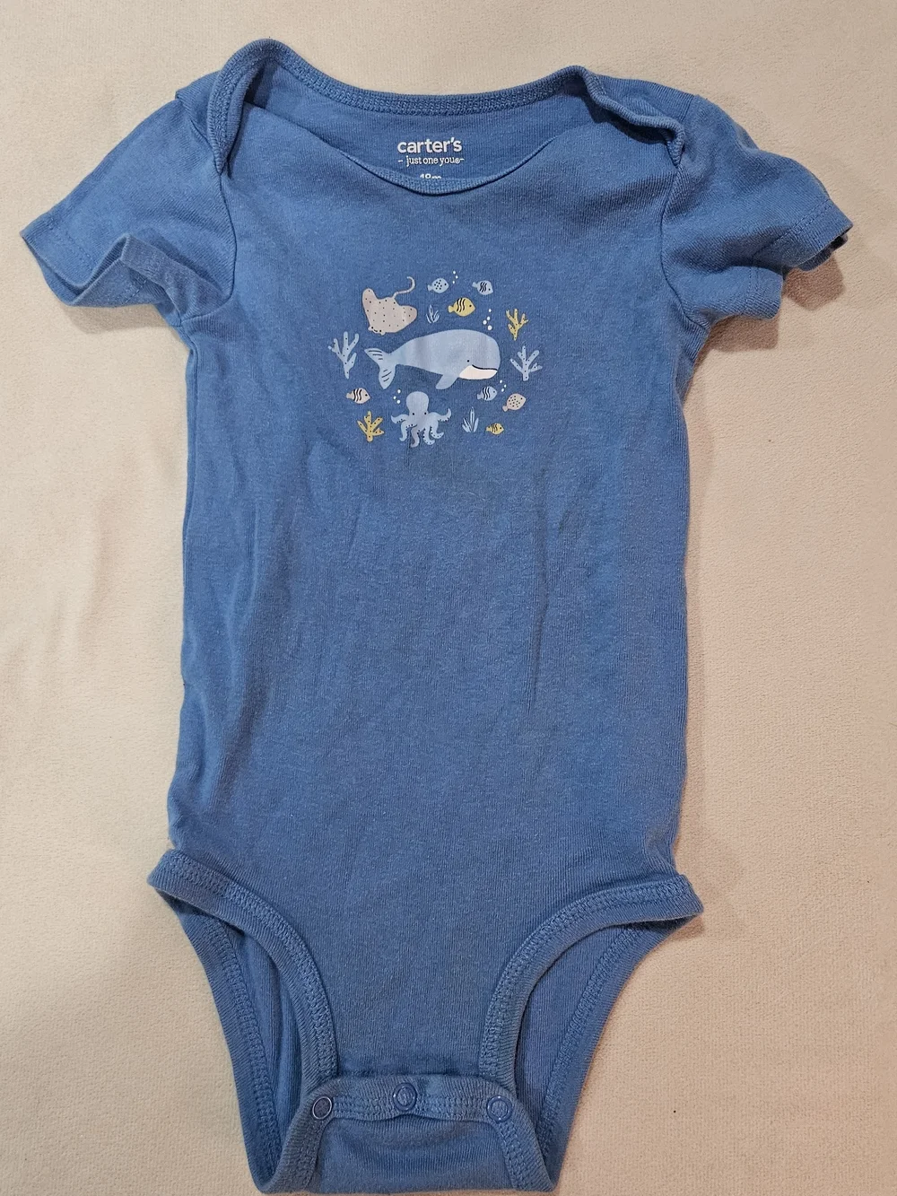 Carter's Blue Ocean Life Baby Bodysuit - 18 Months